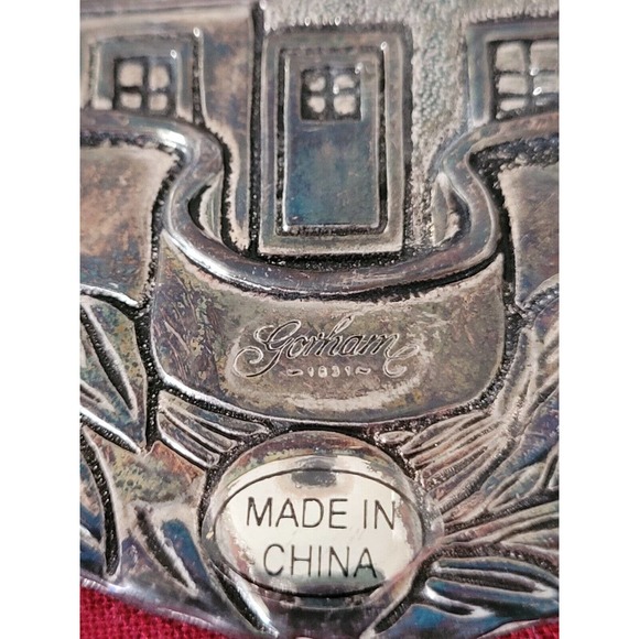 Gorham Silver Plate Our New Home Ornament 2001 - Picture 2 of 3